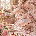 Qunzelaviro Pastel Rose Tall Coffee Pot — product view 1
